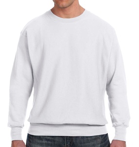 Sweat-shirt à col rond pour homme, personnalisé OEM, 100% coton molletonné, uni, 300g, teinture unie, coupe classique, hiver - Product Image 1