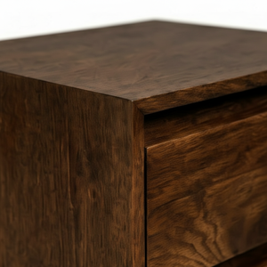 Armoire de salon moderne, écologique, en chêne massif brun foncé, 5+ tiroirs - Product Image 5