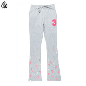 กางเกงจ็อกเกอร์ผ้านุ่มใส่สบายสำหรับผู้ชายกางเกงวิ่งโลโก้ปักแบบกำหนดเองลายว่างเปล่า - Product Image 3