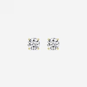 คุณภาพสูงในแล็บต่างหูเพชร10K ทรงกลมตัดสดใส3/4กะรัต IGI ได้รับการรับรอง VVS2เครื่องประดับขายส่ง - Product Image 3