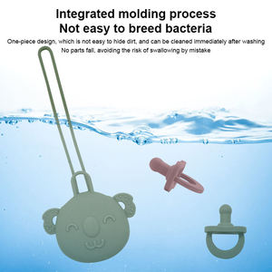 Étui pour jouets de bébé en silicone de qualité alimentaire, durable et réutilisable, avec logo personnalisable, design orthodontique anti-colique, adapté au sommeil et aux poussées dentaires - Product Image 3