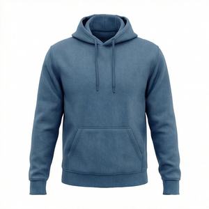 Hoodie surdimensionné élégant pour homme, design vintage délavé avec poche avant, confortable, personnalisable pour l'hiver. - Product Image 1