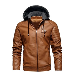 Abrigo de invierno de lujo para hombre, chaqueta de piel auténtica de oveja auténtica, chaqueta de piel auténtica para hombre, forro de lana gruesa, marrón, de gran tamaño - Product Image 1
