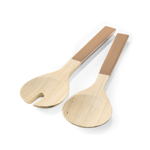 Ensemble d'ustensiles de cuisine en bambou filé Eco-Chic outil de service à salade avec laque brillante vaisselle haut de gamme en gros fabriquée au Vietnam - Product Image 4