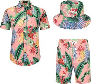Mens Tracksuits Sets <b>Shorts</b> Casual Button Down Shirts Bottom <b>Shorts</b> Outfits Sport Suits <b>Hawaiian</b> Casual Summer <b>Short</b> Sets Comfy - Product Image 1