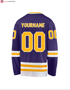 Camisetas de hockey sobre hielo de equipo de alta calidad al por mayor con bordado de apliques personalizados, ropa deportiva de la mejor calidad, camiseta de hockey sobre hielo - Product Image 4