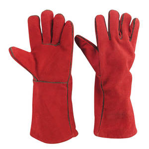 Soudure en cuir de chèvre Meilleurs gants de soudage en cuir de qualité supérieure Arrivée Résistance à la chaleur Gants de sécurité raisonnables Résistance à la chaleur - Product Image 5