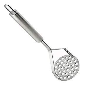 Ergonomic Durable Stainless Steel Manual Kitchen Tool 1 Pc Silver Potato & Vegetable Masher for Cooking Pav Bhaji - Product Image 6