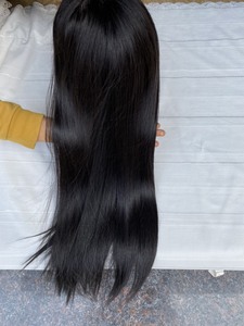 Perruques de cheveux humains, super Double vendeur de cheveux péruviens bruts dessinés, Extension de cheveux humains vierges lisses - Product Image 2