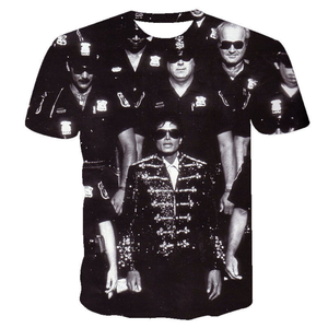 नि: शुल्क शिपिंग पुरुष महिलाओं के बच्चों के राजा पॉप माइकल जैक्सन 3D टी शर्ट फैशन हिप हॉप टी शर्ट Streetwear Harajuku टी शर्ट - Product Image 3