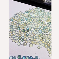 857 pièces de cabochons en calcédoine naturelle de haute qualité, 6mm, 7mm, 8mm, bleu aqua, jaune, pierres précieuses en vrac, 1900 carats pour la fabrication de bijoux, 76 $ US