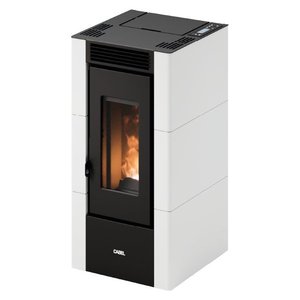Estufa de Pellets CRISTAL 6 T1 Blanca, 5.5kW, 5 Estrellas, Clase A+, Modelo 7025097 - Product Image 1