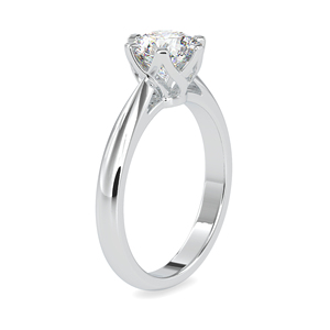 Bague de fiançailles et de mariage en platine avec diamant de laboratoire taillé de 1,20 carat, certifié IGI, sertissage à griffes, bijoux - Product Image 2