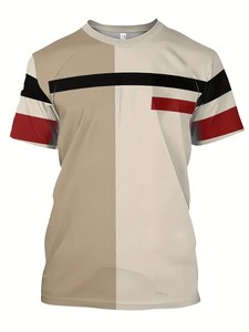 Camisetas Casuales para Hombre, Estampadas, Tejidas, Transpirables, de Secado Rápido, Cómodas, Elegantes, de Color Sólido, Versátiles, de Bangladesh - Product Image 2