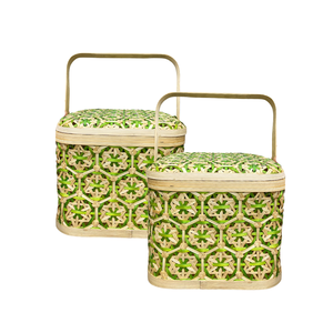 ตะกร้าไม้ไผ่ทนทานสำหรับเก็บผลไม้งานฝีมือจากเวียดนามสำหรับอเนกประสงค์ในบ้านและสำนักงาน - Product Image 1