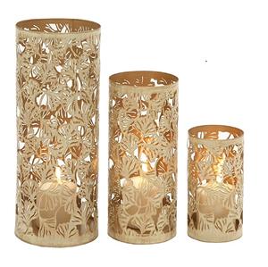 Bougeoir votif de style rond avec poignée couleur dorée S/M/L décor d'éclairage moderne pour la maison et le bureau - Product Image 2