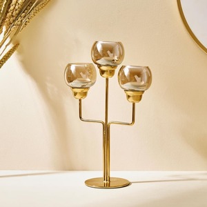 เชิงเทียนโลหะ Pilar ชุบทองสำหรับงานแต่งงาน, เชิงเทียนสำหรับตกแต่งโลหะ - Product Image 2