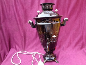 สิ่วแกะสลักทำด้วยมือถ่านหินยิงทองแดง Samovar 3 Lt - Product Image 3