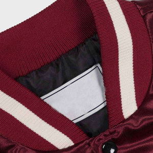 Veste en satin pour homme, fabriquée en usine, en polyester satiné imperméable, personnalisable, créez votre propre design, satin de haute qualité, veste de lettreman pour homme - Product Image 6