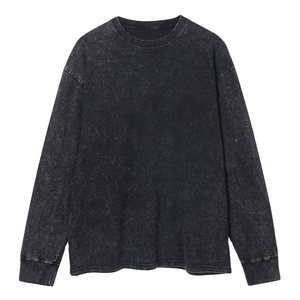 Sudadera de Moda para Hombre, Talla Grande, Lavado Ácido, Mezcla de Algodón, Color Personalizable, Nuevo Estilo, Venta en Línea, Sudadera 2027 - Product Image 1