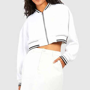 แจ็กเก็ตขนสัตว์100% สไตล์ใหม่สำหรับผู้หญิงแจ็กเก็ตโรงเรียนกันลมแบบลำลองสำหรับฤดูหนาวกำหนดเอง - Product Image 1