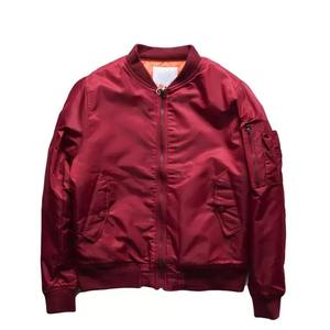 Chaqueta de bombardero fina para hombre con cuello levantado y carcasa a prueba de viento de corte moderno para el logotipo frontal de estilo exterior de moda diaria - Product Image 5