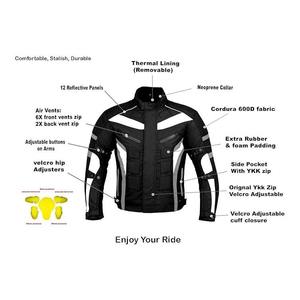 Veste Homme XL en Cordura sur Mesure Imperméable et Coupe-Vent pour la Conduite d'Aventure et les Longues Randonnées Nouvelle Veste de Tourisme - Product Image 2