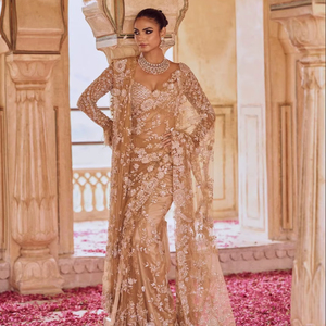 Block Buster New Bollywood Design Déjeuner Dans Net Séquence Saree Pour Heavy Fancy Exclusive Party Wedding Bridal Wear Pour Les Femmes - Product Image 1