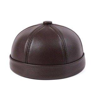 Gorras de Béisbol al por Mayor, Gorra sin Visera de Cuero Personalizada con Bordado - Product Image 4