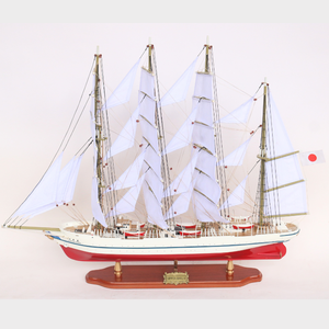 Gia Nhien Conception personnalisée du fabricant NIPPON MARU II (1984) Maquette de bateau en bois Modèle de bateau en métal plaqué de haute qualité Artisanat - Product Image 2
