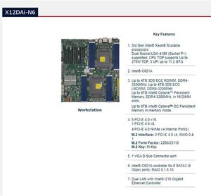 MBD-X12DAI-N6 Motherboard supermmicro X12DAI-N6 baru asli - Product Image 4