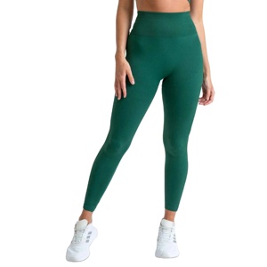 Mallas con logotipo personalizado para mujer, ropa deportiva de cintura alta para gimnasio, pantalones de Yoga con realce de glúteos, mallas de Yoga sin costuras con compresión elástica - Product Image 1