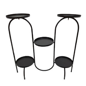 Maceta de hierro metálico de alta calidad con soporte plegable, uso de maceta de Metal de Color dorado para decoraciones de hogar y jardín personalizadas - Product Image 4