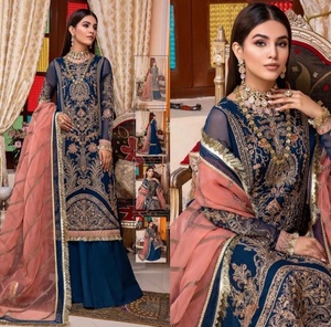 Salwar Kameez de Seda Bordado Multicolor, Estilo Tribal Étnico Vintage Kuchi Afgano/Pakistaní, para Fiestas Tradicionales, Gran Venta 2020 - Product Image 6