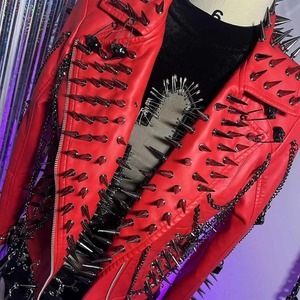 Vestes en cuir véritable tendance, mode hip-hop, vente en gros de vestes en cuir véritable, vestes élégantes pour femmes de qualité supérieure - Product Image 6