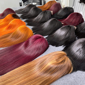 Perruques Bob de qualité supérieure, extensions de cheveux humains, textures lisses, raie au milieu, dentelle transparente, prêtes à être expédiées, perruque vietnamienne - Product Image 2