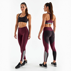 Custom Fitness Yoga Seamless Leggings and Bra Womens Fitness Set Breathable <b>Fabric</b> Comfortable Pattern and Stylish - Product Image 4