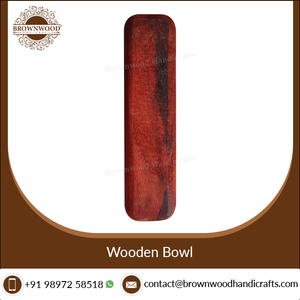 ชามแป้งและสลัดยาวพรีเมี่ยมทำด้วยมือทำจากไม้ดีไซน์ทันสมัยร้านอาหารโรงแรมงานปาร์ตี้ผู้ผลิตอินเดีย - Product Image 2
