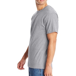 T-shirt en coton de haute qualité pour hommes blanc solide avec coupe carrée col épais personnalisé grande taille usine en gros t-shirt vierge - Product Image 5