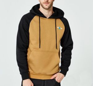 เสื้อฮู้ดดี้ผู้ชายแบบสั่งทำ OEM/ODM ผ้าฝ้าย 100% 500gsm ทรงโอเวอร์ไซส์ ระบายอากาศได้ดี ไซส์พลัส ยูนิเซ็กซ์ เสื้อสวมหัว พิมพ์โลโก้ - Product Image 5
