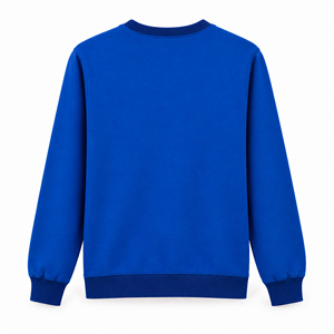 Sudadera Negra de Moda con Logotipo Personalizado Bordado, Sudadera sin Capucha de Punto con Diseño Forrado y Patrón Impreso - Product Image 2