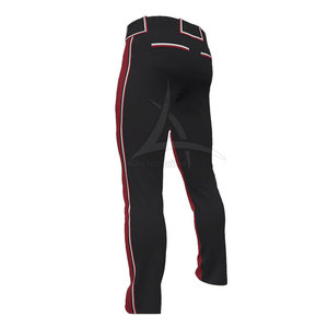 กางเกงเบสบอลผ้าโพลีเอสเตอร์คุณภาพสูง ระบายอากาศ แห้งเร็ว สำหรับผู้ชาย รับผลิตตามแบบ สีและโลโก้ตามสั่ง บริการ OEM - Product Image 5