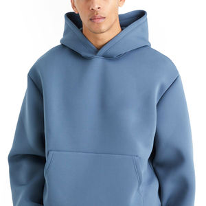 Sudadera con capucha en blanco de 600gsm de alta calidad con conjunto de Jogger, ropa de calle, pantalones de chándal de algodón polar de peso pesado y conjunto de chándal con capucha - Product Image 1