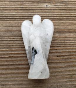 Arco Iris piedra lunar ángulo Natural tallado a mano piedra preciosa 3 piezas - Product Image 2