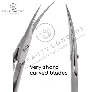 Ciseaux à cuticules professionnels en acier inoxydable à lame droite pour manucure et pédicure – Concept International Nail - Product Image 5