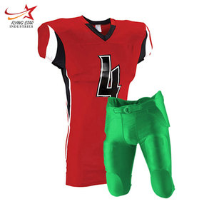 Uniforme de football américain confortable personnalisé pour hommes maillots imprimés respirants avec ensemble de vêtements de sport de grande taille style - Product Image 5
