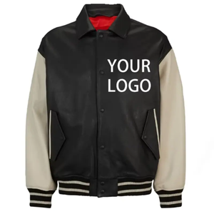 Dernier modèle Veste vintage Streetwear Blouson bombardier universitaire brodé chenille en laine polaire d'hiver pour homme - Product Image 1