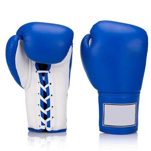 Vente en gros de gants de boxe en mousse de satin de haute qualité sur mesure gants durables en cuir de vachette à lacets pour l'entraînement - Product Image 1
