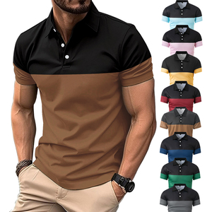 เสื้อเชิ้ตผู้ชายแขนสั้นพิมพ์ลายสีชมพู-ดำ ผ้าถักเนื้อนุ่มสบาย 100% คอตตอน มีกระเป๋า ป้องกันการยับ - Product Image 6