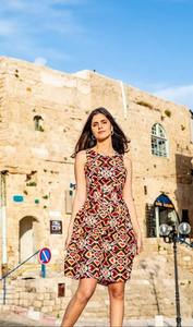 ชุดเดรสมิดิพิมพ์ลายดอกไม้สำหรับผู้หญิงทำด้วยมือผ้าฝ้ายอินเดียใส่สบายสำหรับการเดินทางไปงานแต่งงานของขวัญเจ้าสาว - Product Image 4